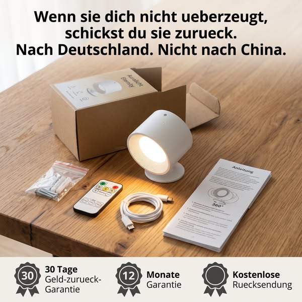Kein Kabel. Kein Bohren. Kein Chaos