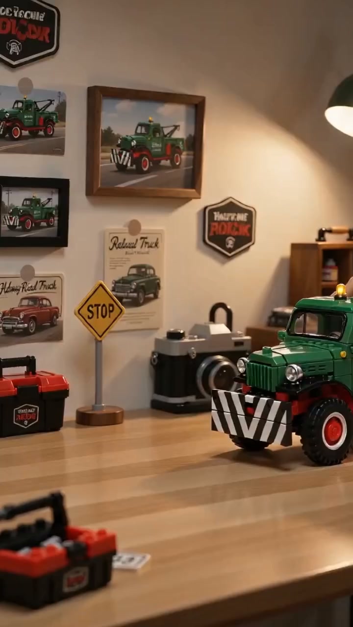 Highway Rescue Pioneer Building Block Set - Rescue Tow Truck
