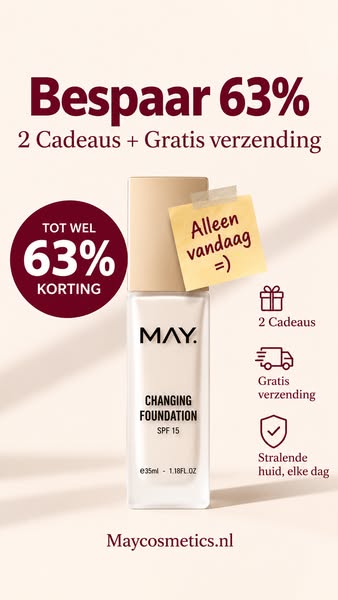 Een stralende huid, zonder zware laag