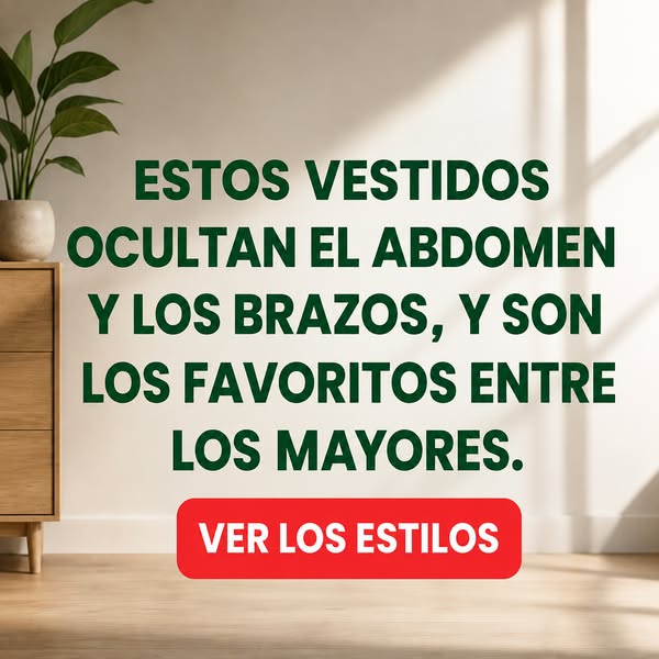 ESTO VESTIDO OCULTAN EL ABDOMEN Y LOS BRAZOS Y SON LOS FAVORITO ENTRE LOS MAYORE