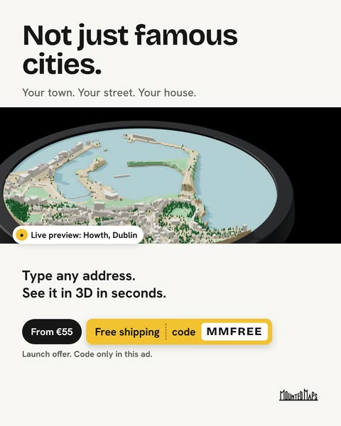 Any address, in 3D. From €55