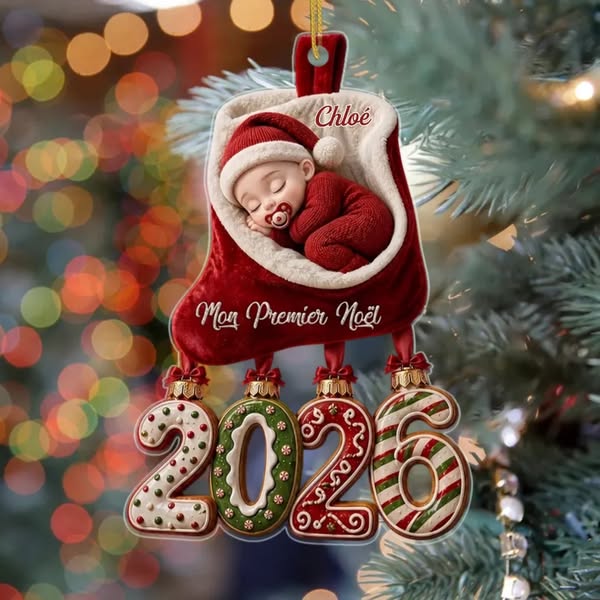 Son premier Noël magique Personnalisez Votre Ornement