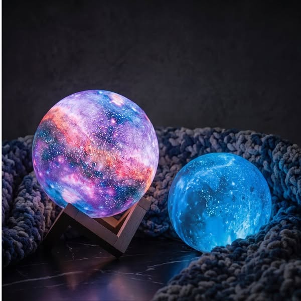 Galaxy Moon Lamp