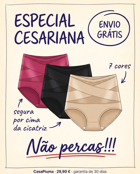 Lê isto se fizeste uma cesariana.