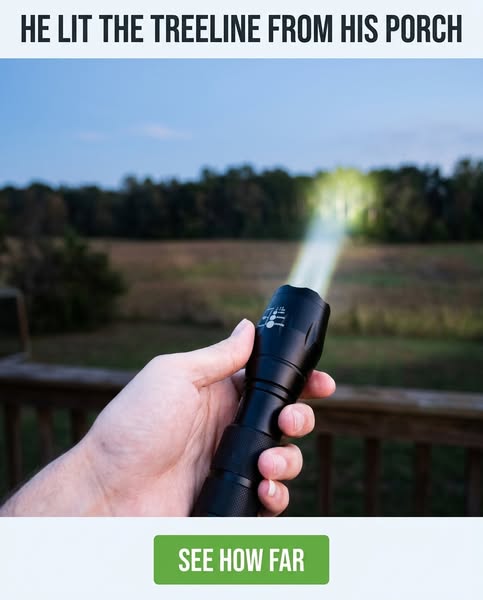 This Military Light Is Incredible (He Lit Up His Treeline From The Porch — Two Fields Away)