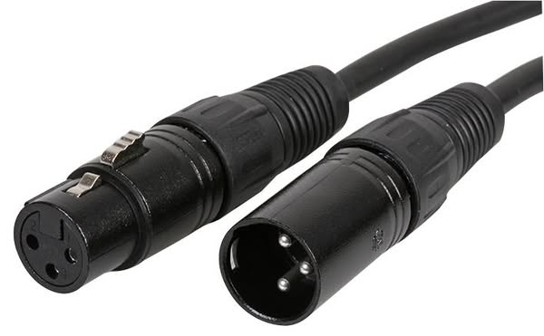 Pulse 3 Pin XLR Microphone Lead, 40m Black