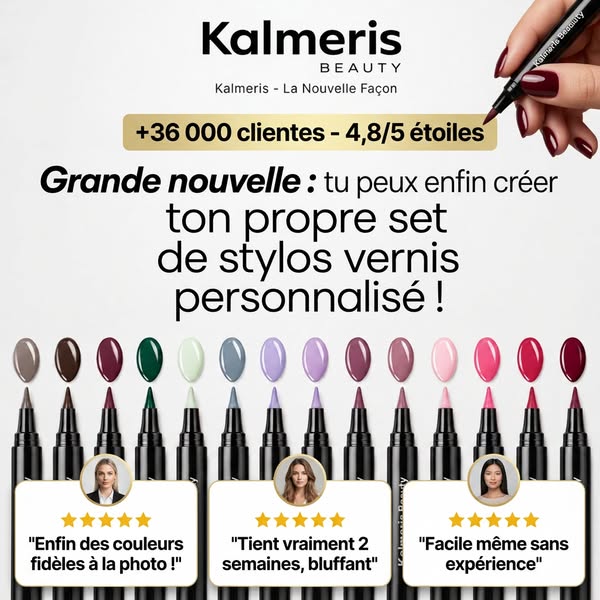 Passe au stylo vernis à ongles.