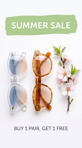 BUY 1 PAIR, GET 1 PAIR FREE