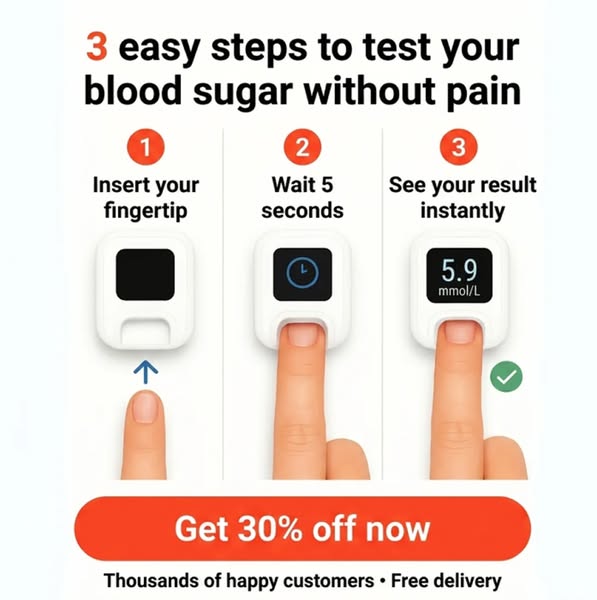 Check Your Blood Sugar in 5 Seconds , No Needle
