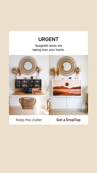 DropTop wall desk