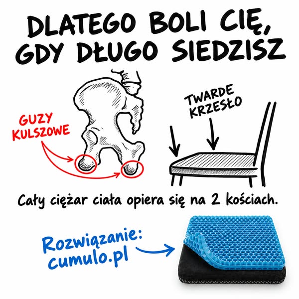 Dlatego boli Cię, gdy długo siedzisz