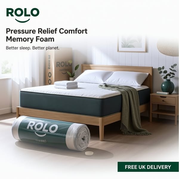 ROLO Bamboo Pressure Relief Mattress | Sale Price £59