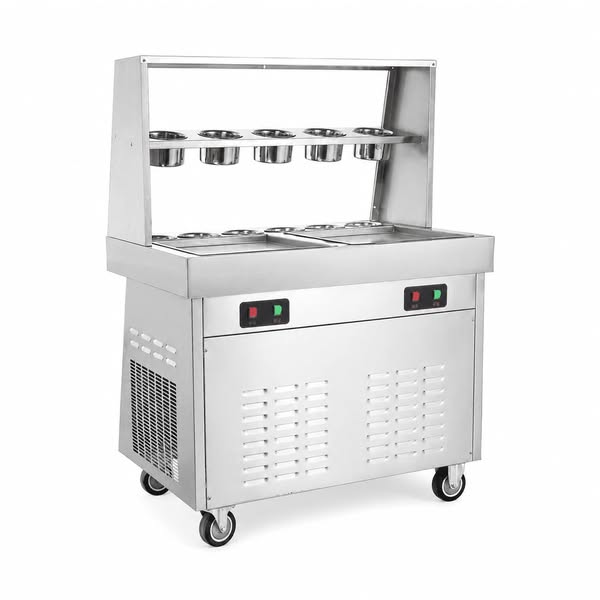 KRD Fried Ice Cream Roll Machine 25-35L/h 2000W KIC360F2
