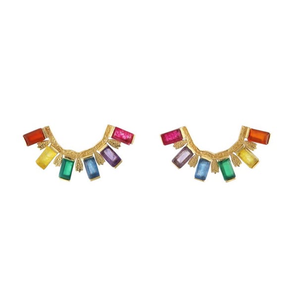 ¿Te gusta? Ahora está en stock Pendientes Aros Tiles Fucsia