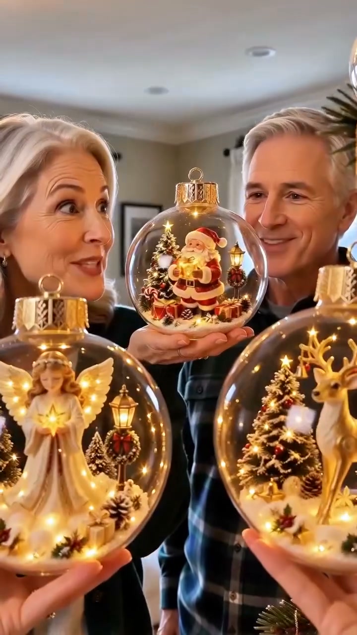 Light-Up Christmas Diorama Ornament