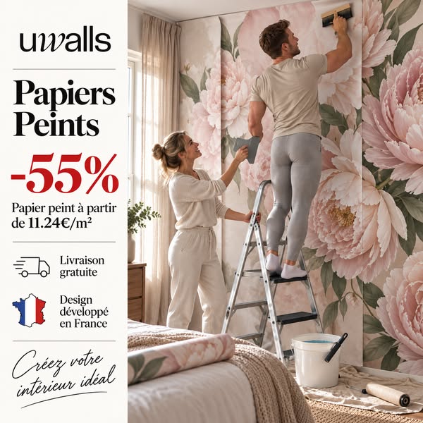‼ –40 % DE REMISE‼ PAPIERS PEINTS (€13)