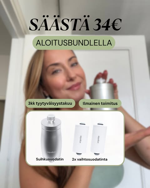 Suomen suosituin suihkusuodatin