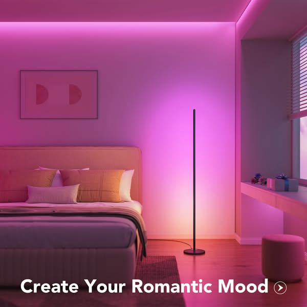 Govee RGBICW Smart Corner Floor Lamp