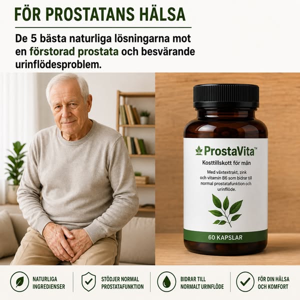 Stöd din prostatahälsa och ditt självförtroende på ett naturligt sätt