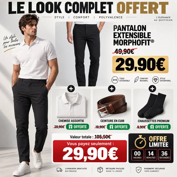 4 pièces pour seulement 29,90 €