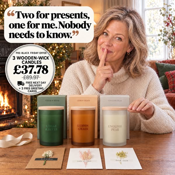 Three Candle for 37.78. Offer Ends soon