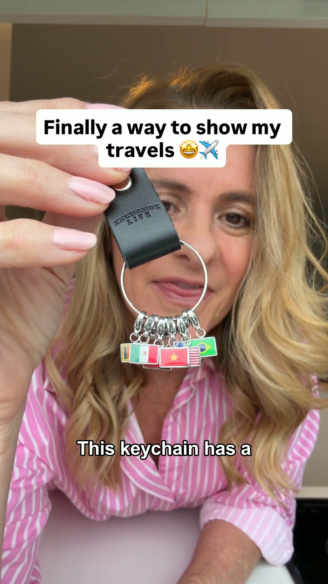 Wear your travels, one charm per country