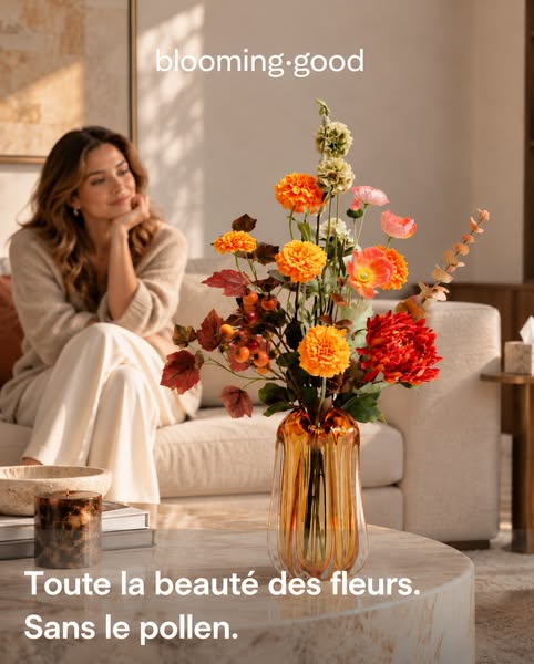 Amoureuse des fleurs, allergique au pollen ?