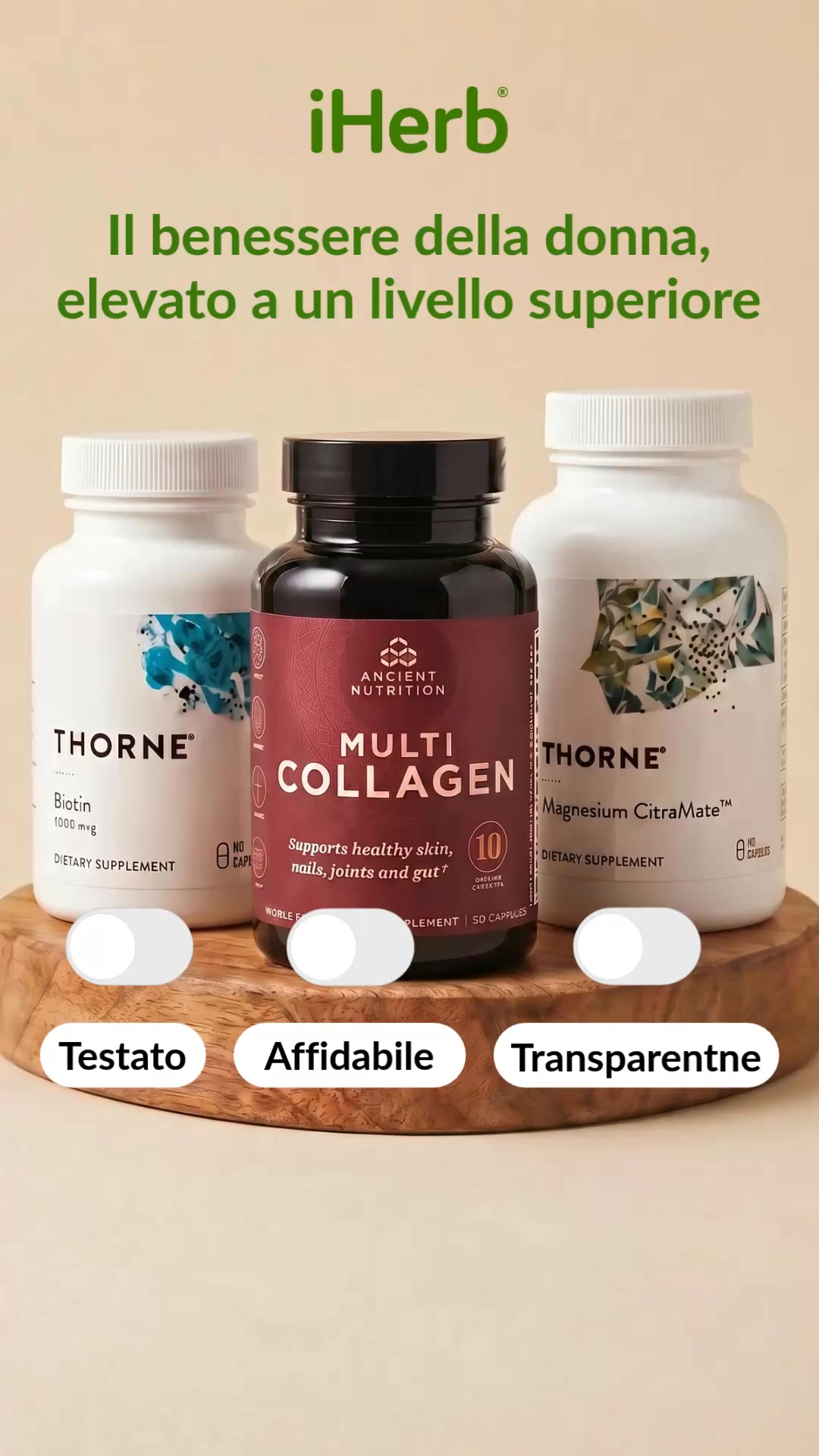 Il benessere femminile professionale. Selezionato da iHerb.