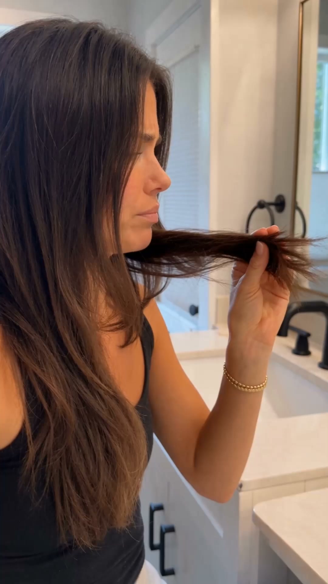 Glossy-looking hair, no salon appointment.