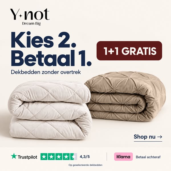 Kies 2. Betaal er maar 1.
