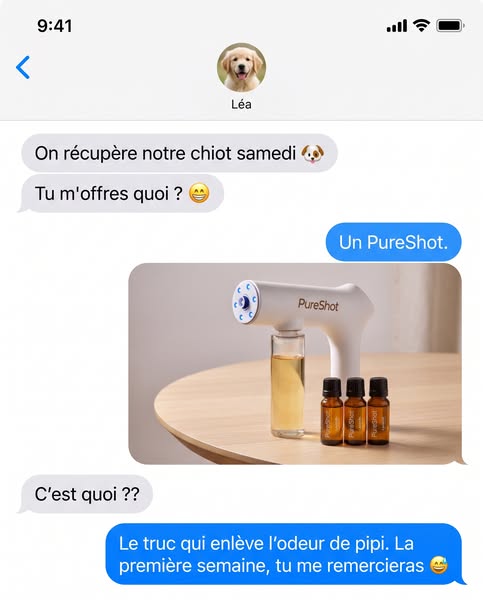 Élimine vite les odeurs de chien et chat !