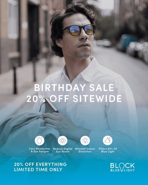 SAVE 20% ON GLASSES