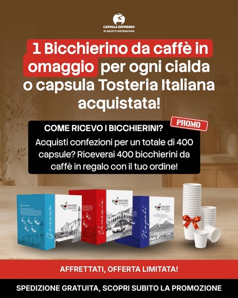 Più acquisti, più bicchierini ricevi