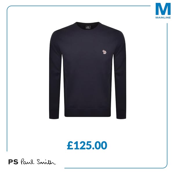 Paul Smith Crew Neck Sweatshirt Navy