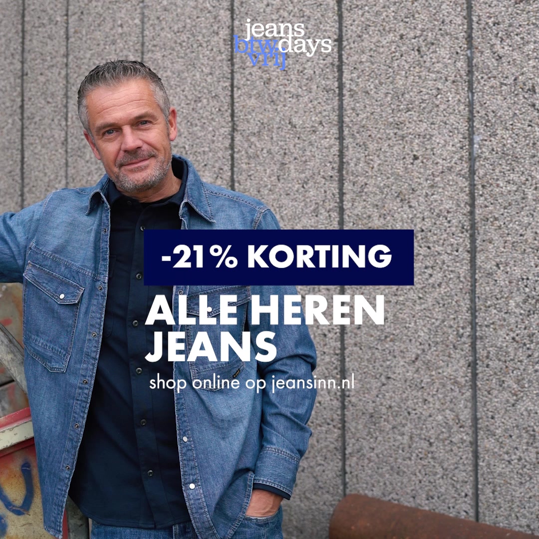 Jeans days - 21% korting op alle jeans