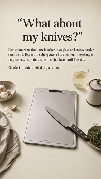 Two facts about knives, no spin