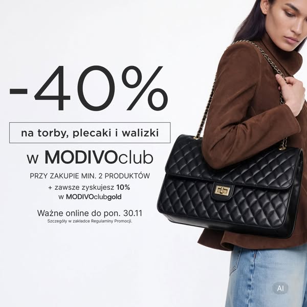 40% na torby w CCC