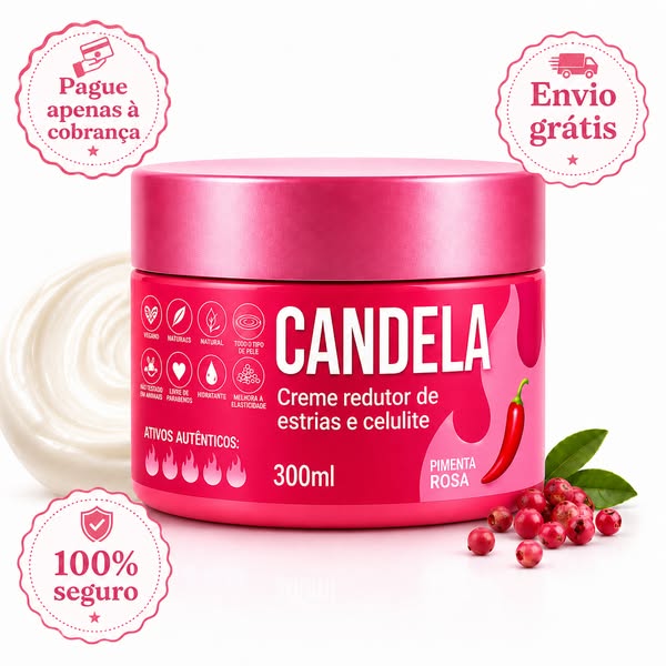 CANDELA – Creme Corporal Intensivo para Estrias, Celulites e Textura Irregular