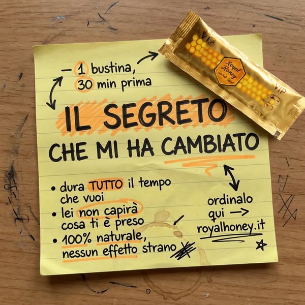 Erezioni e Vitalità con questo Miele