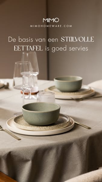 Serviesset samenstellen