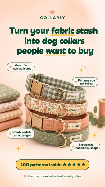 Turn Your Fabric Stash Into Dog Collars