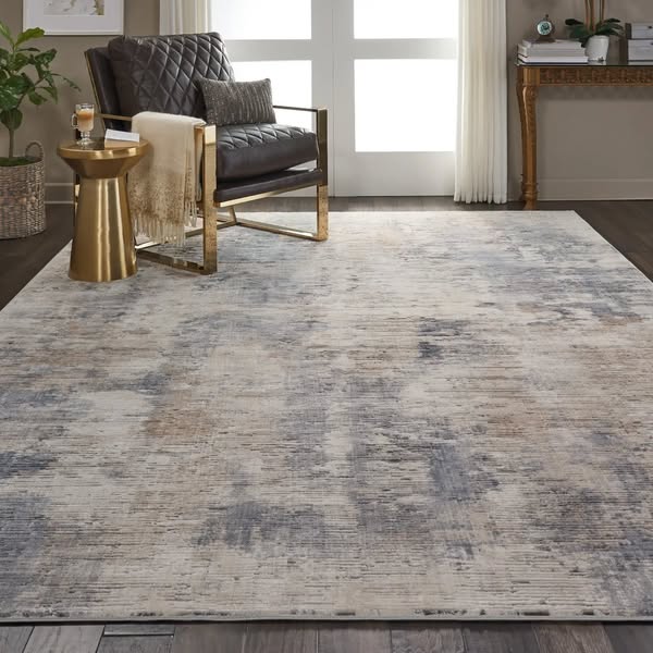 Rustic Textures RUS05 Beige Grey Rug