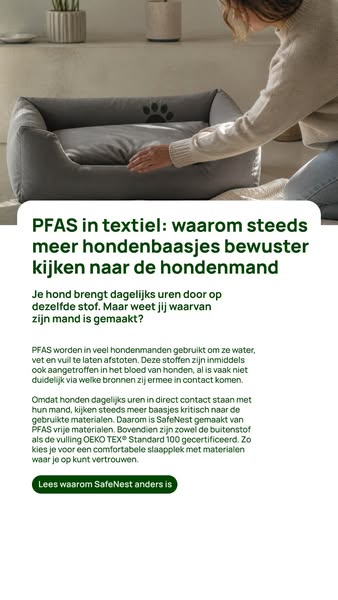 Hondenmand zonder PFAS