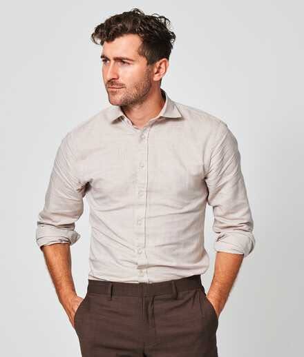 Portofino Beige Linen Shirt