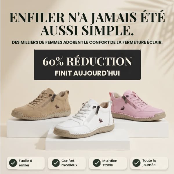 Enfin des baskets pensées pour votre confort