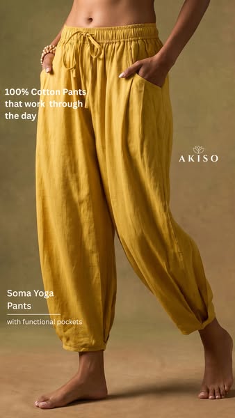 Move freely in our relaxed fit pants