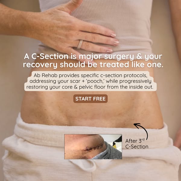 Heal your C-section Scar + flatten your belly