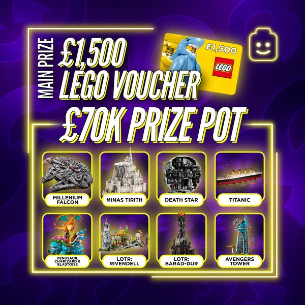 £70K MEGA LEGO COMP + INSTANT WINS!