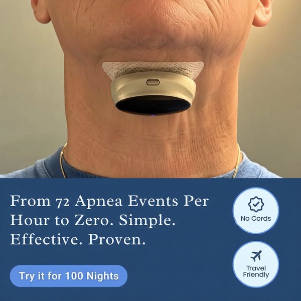 From 72 apnea events to zero. Simple
