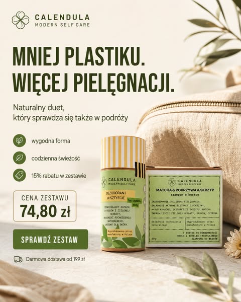 Mniej plastiku. Więcej pielęgnacji.